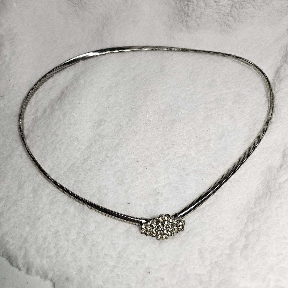 Vintage Flawed Stretchy Rhinestone Belt